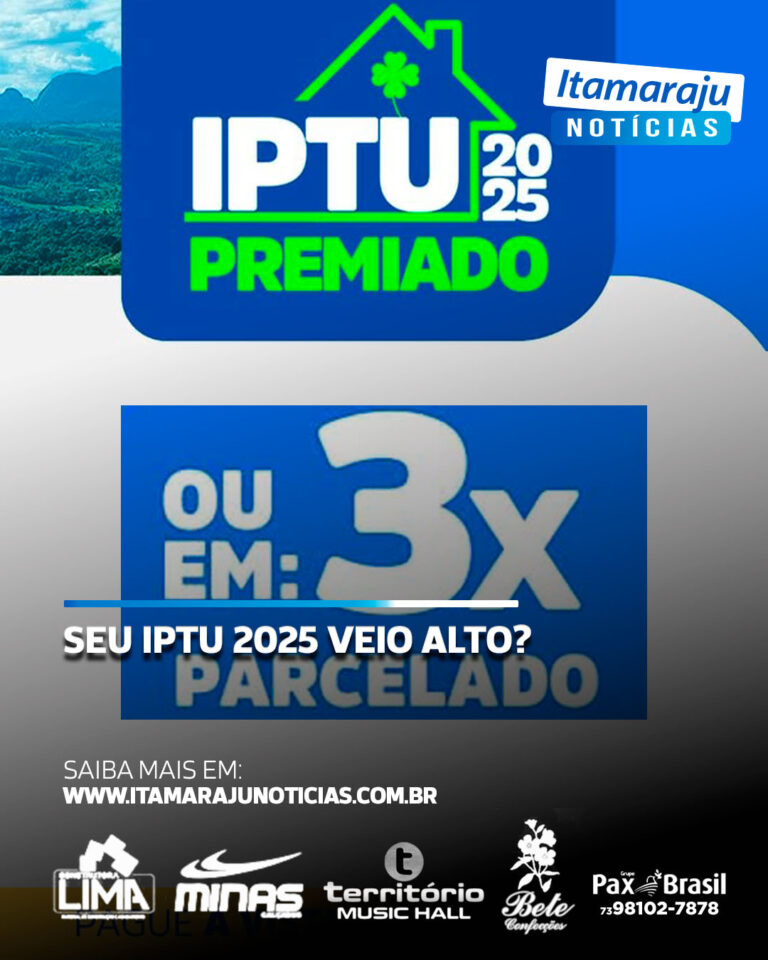“Quando o povo geme”: aumento do IPTU expõe uma triste situação na política de Itamaraju “Quando o povo geme”: aumento do IPTU expõe uma triste situação na política de Itamaraju